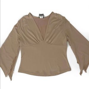 Anxiety Cafe Nude Blouse